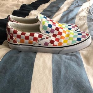 Slip-on Rainbow Checker Vans